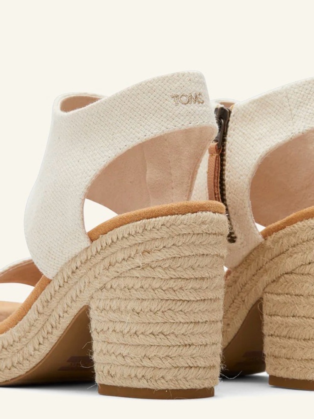 New Toms Majorca Rope Platorm Sandals - Picture 4 of 5